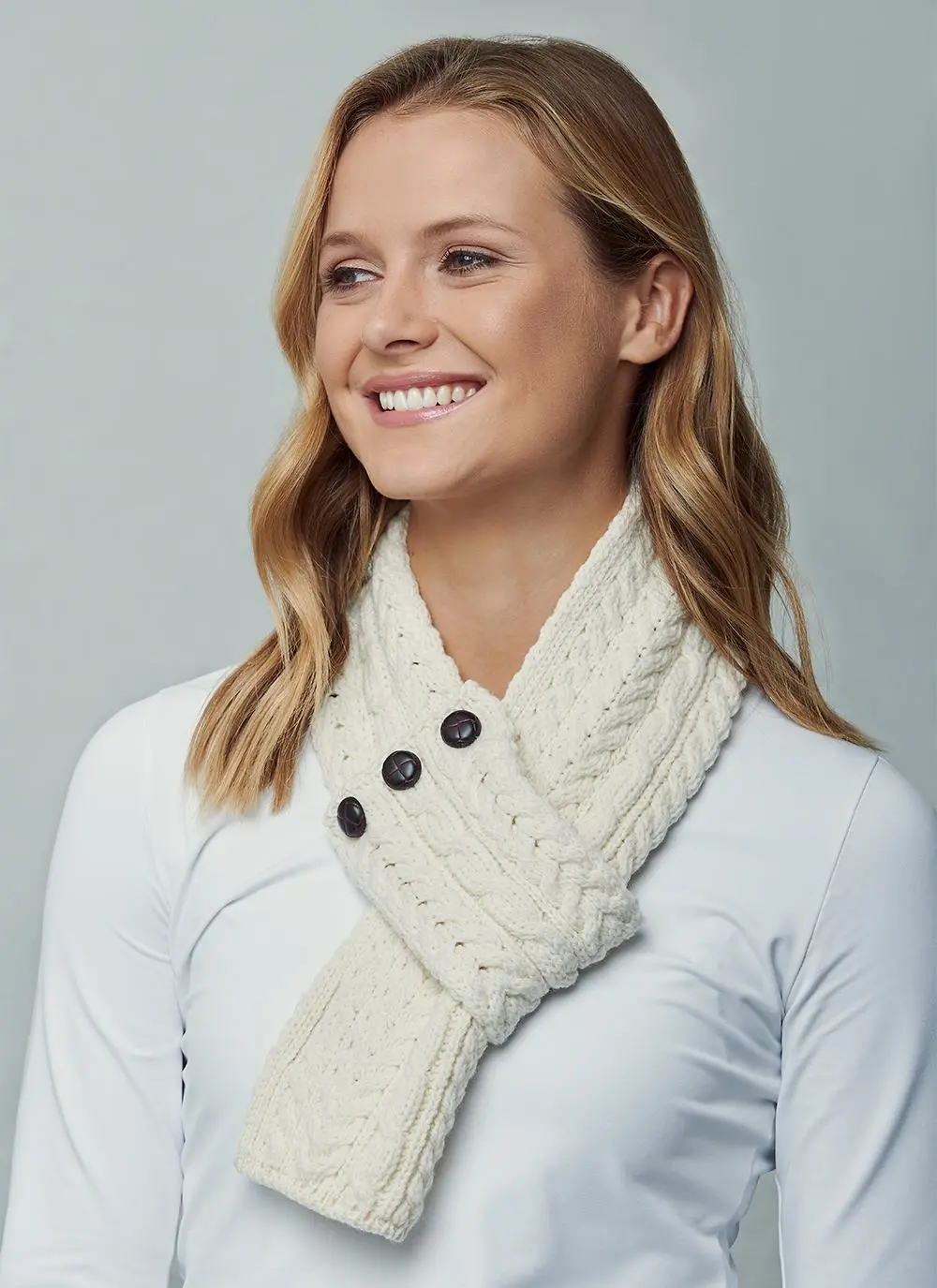 Merino Aran Loop Scarf